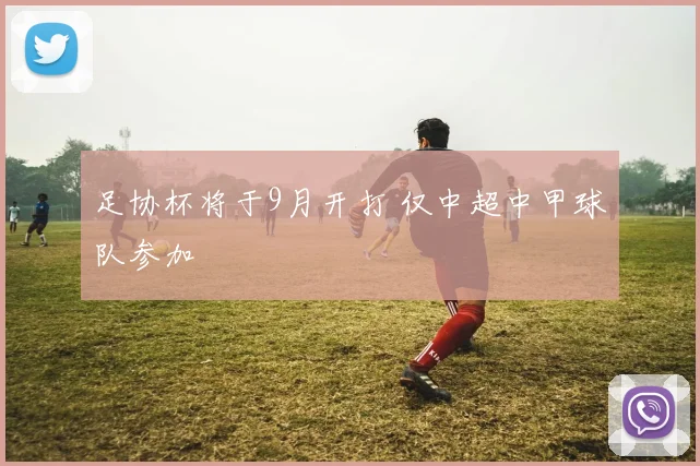足协杯将于9月开打 仅中超中甲球队参加